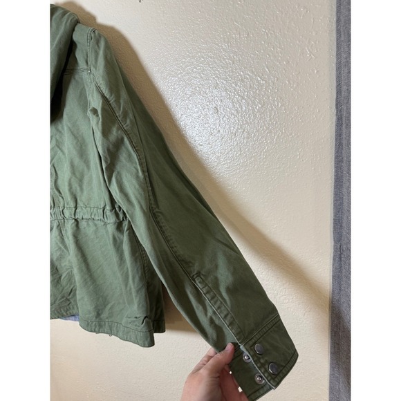 Patagonia Canvas Jacket Women M Olive Green Hooded Utility Gorpcore Outdoor - Picture 5 of 9